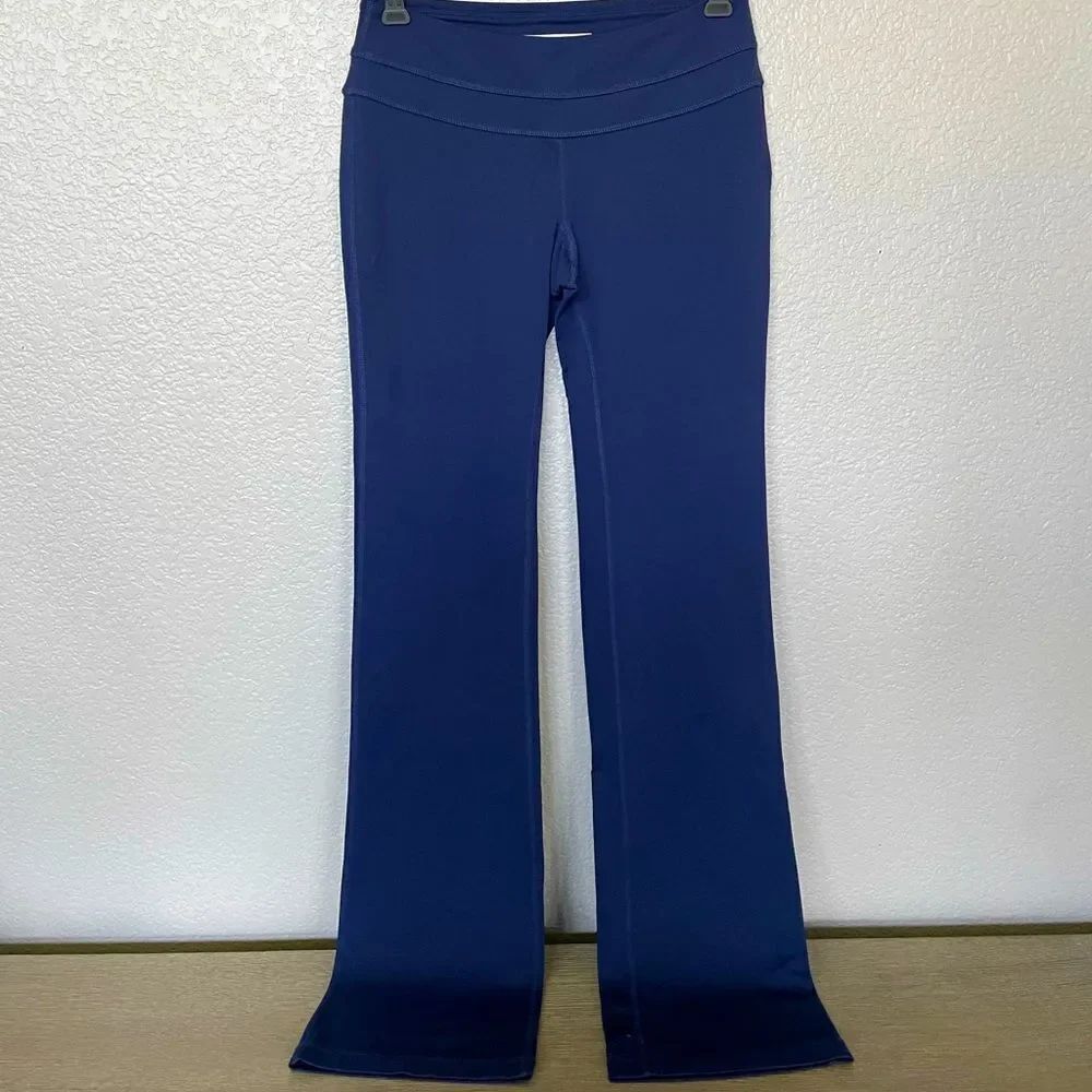 Boston Proper Navy Blue Flared Ankle Yoga Pants Leggings XXS